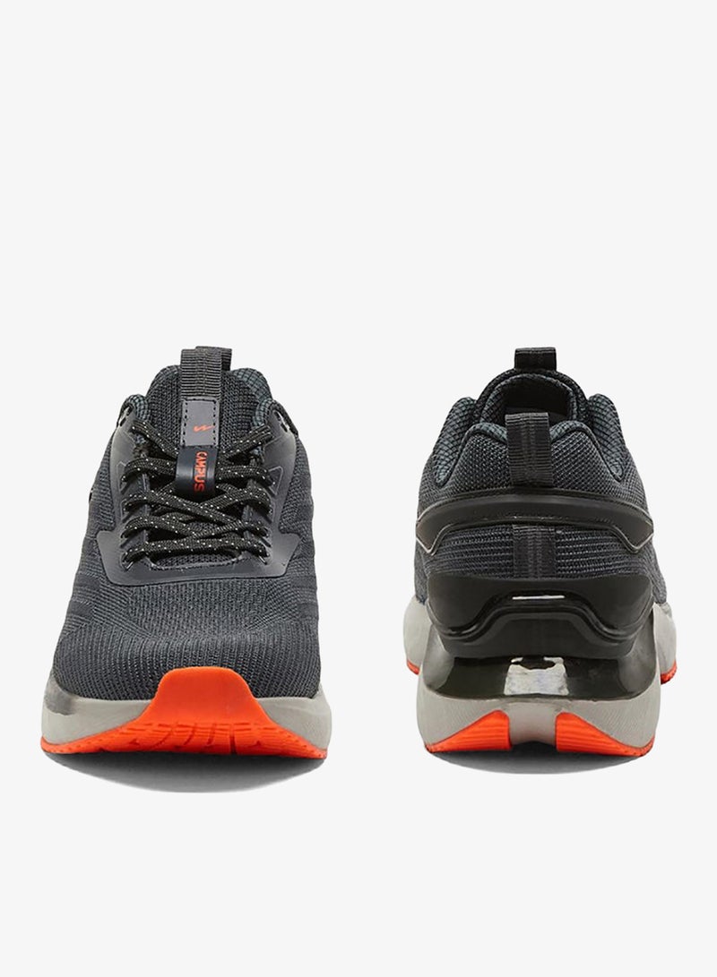 CAMPUS Men's Grey Low-Top Sneakers Shoes with Orange Accent - Modern Design for All-Day Comfort - Image 4