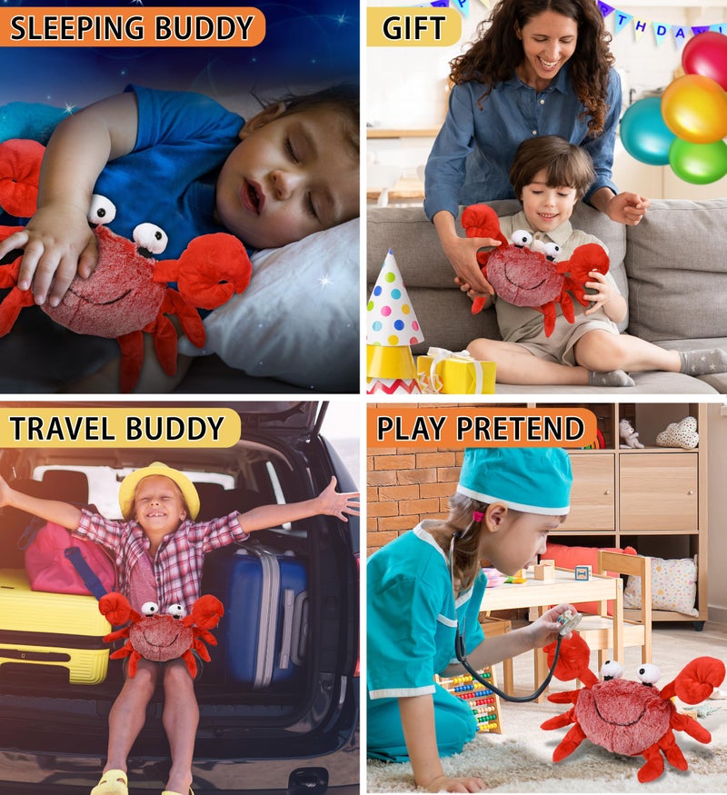 Puzzled Super Soft Red Crab Plush, 12" - Image 4