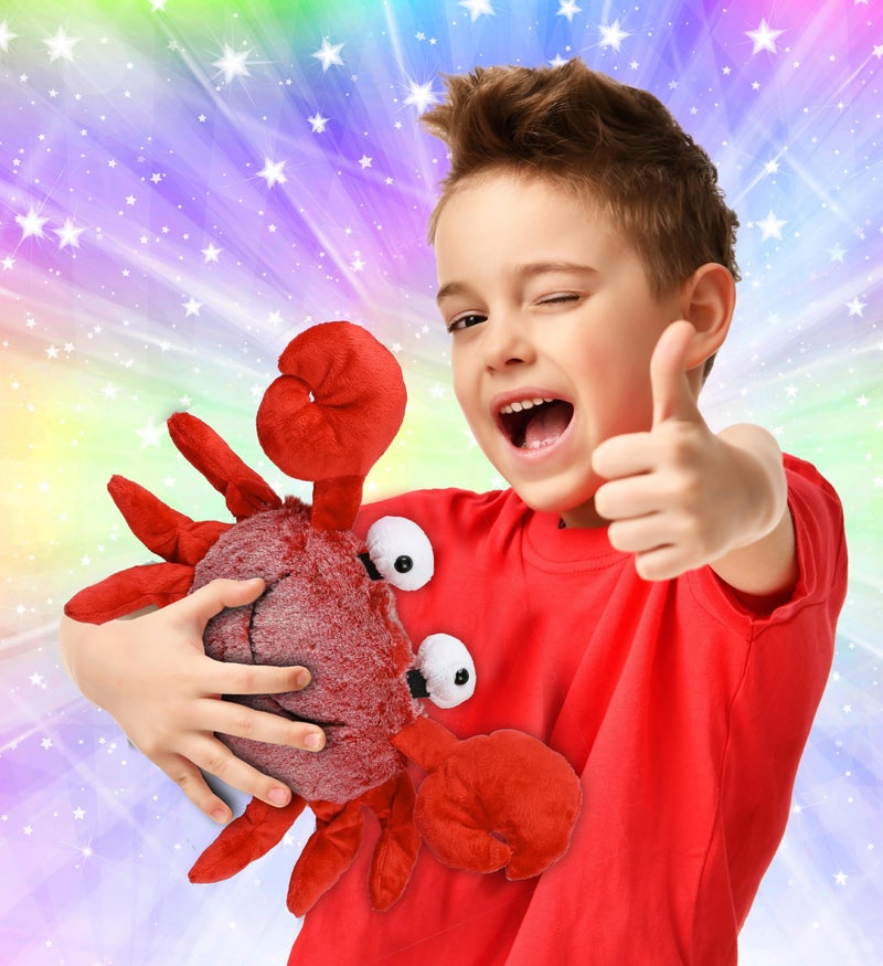 Puzzled Super Soft Red Crab Plush, 12" - Image 2