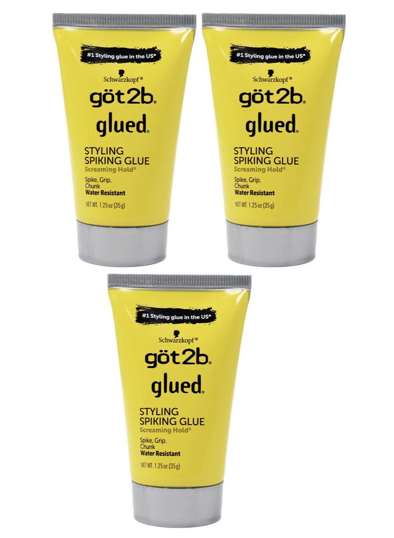Got2b Schwarzkopf got2b Glued Styling Spiking Glue 1.25 oz (Pack of 3) - Image 1