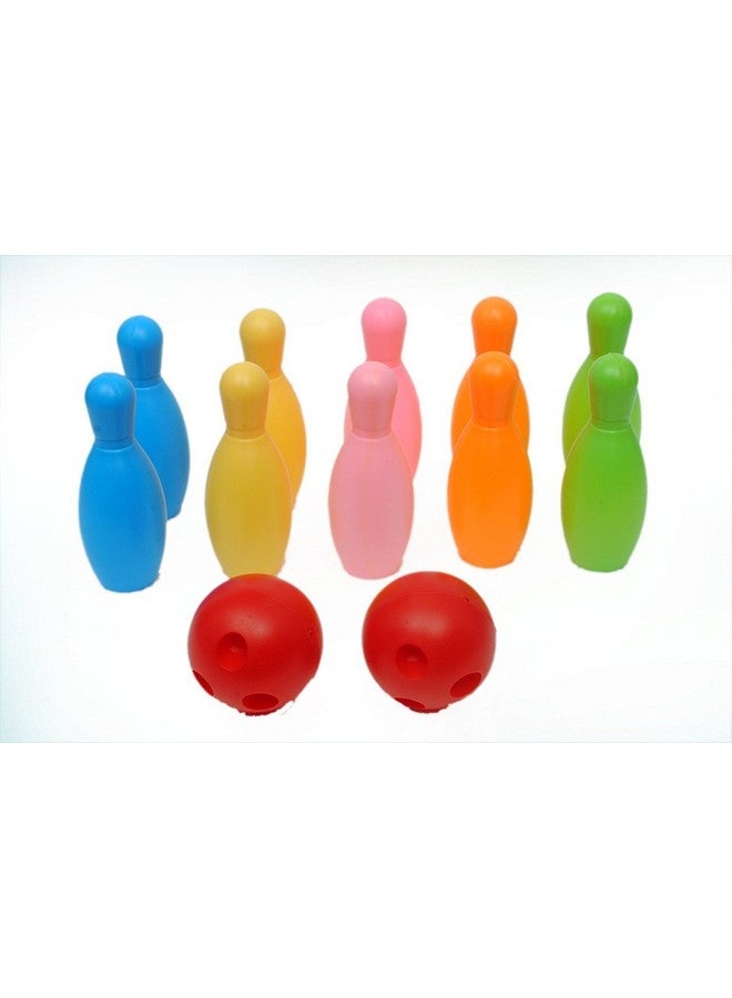 Plutofit? Bowling Game Set (10 Bottles & 2 Balls) (Multi Color) - Image 2