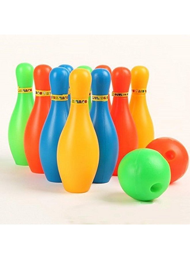 Plutofit? Bowling Game Set (10 Bottles & 2 Balls) (Multi Color) - Image 1