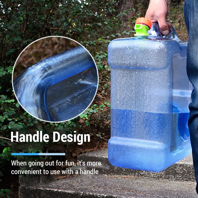 Camping Water Container 7.5L Thickened Anti-slip Durable Wall Camping Water Jug - Leak-proof Unique Faucet Design Camping Water Bucket for Camping Picnics Hiking Emergency Water Storage - Image 5