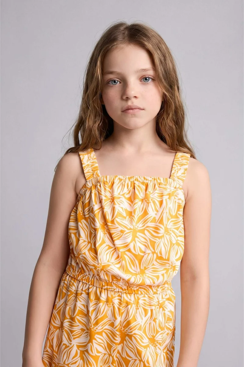 DeFacto Girl Regular Fit Sleeveless Jumpsuit