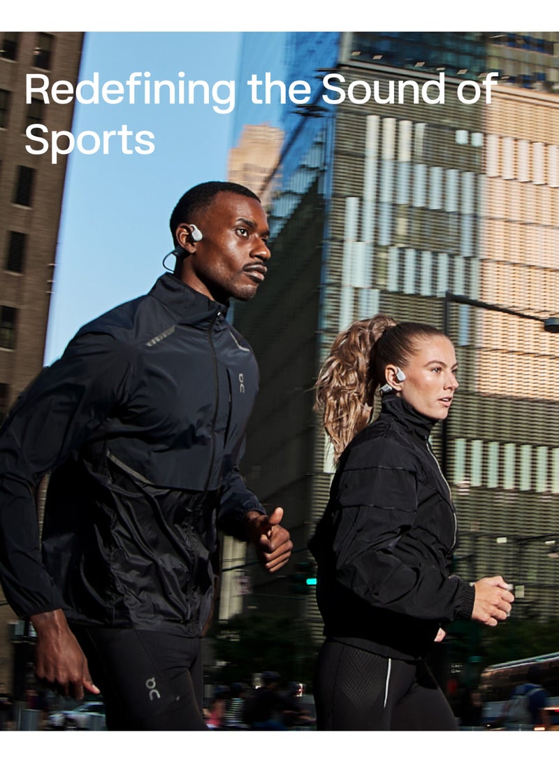 SHOKZ OpenRun Pro 2 Mini Bone Conduction Sports Headphones, Open-Ear Wireless Earphones with Bluetooth 5.3, Noise Cancelling Mics, IP55 Waterproof, 12h Playtime for Running, USB-C Qiuck Charge, Silver Silver - Image 5