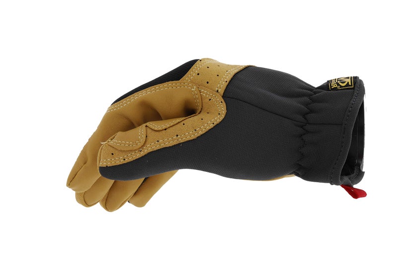 Mechanix Wear Material4X FastFit Gloves - Leather Abrasion-Resistant Gloves for Hand Safety - Breathable - Secure Fit - Anti-Slip - Cut-Resistant - Machine Washable - Brown/Black - Medium - Image 3