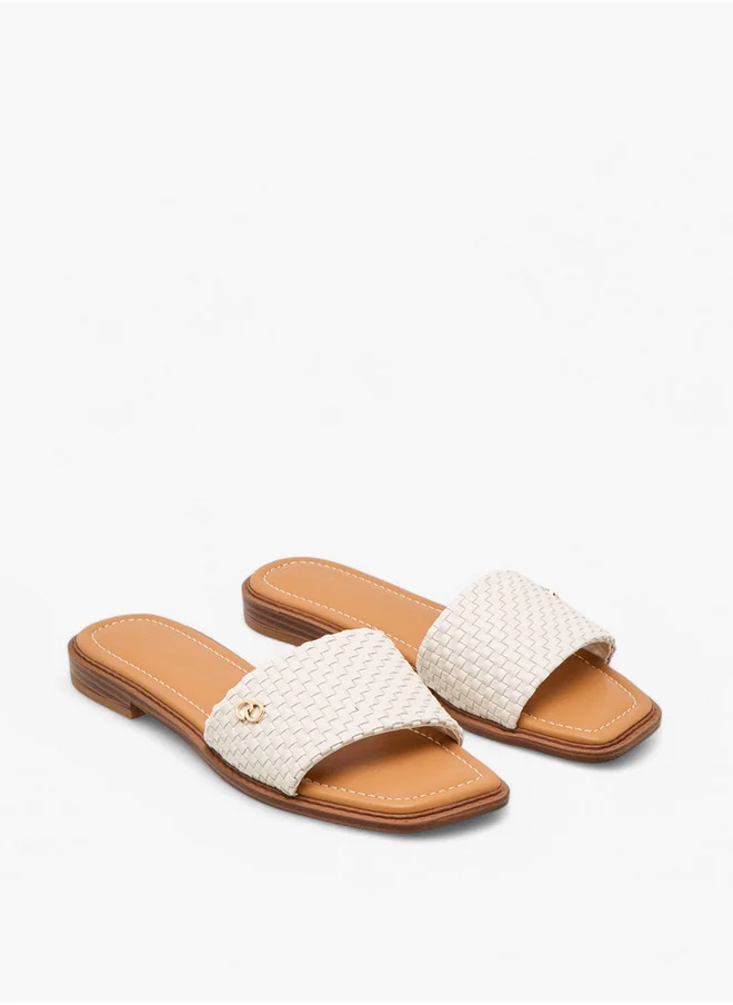 Celeste Women's Textured Slip-On Flat Sandals