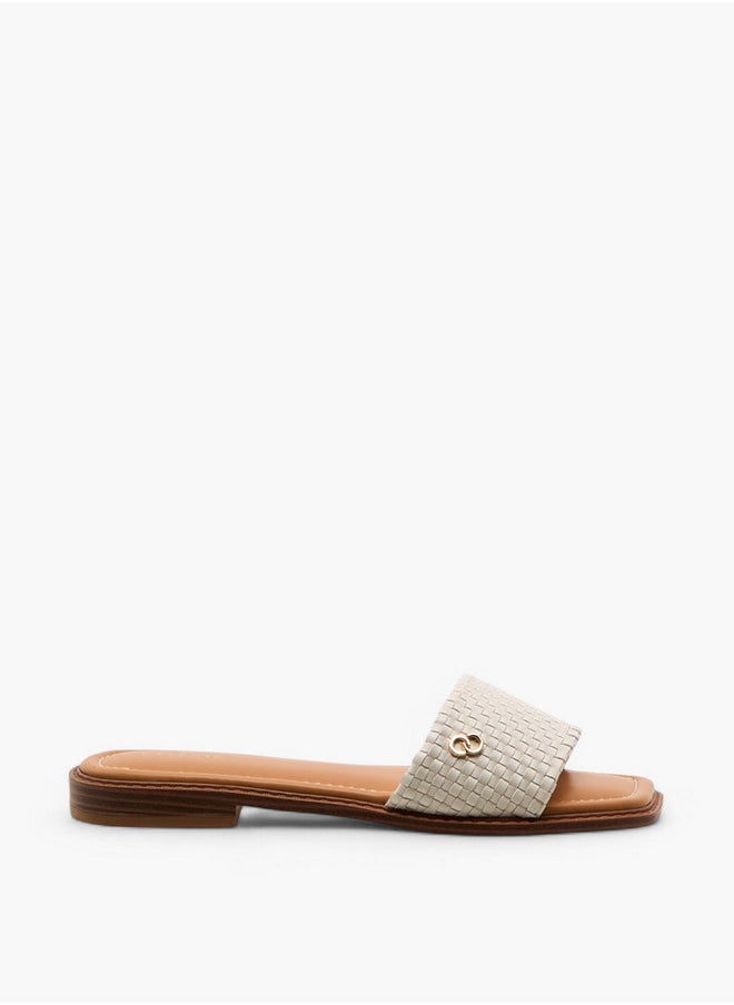 Celeste Women's Textured Slip-On Flat Sandals  - Image 3