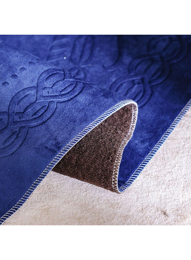 DANUBE HOME Danube Home Janamaz Embossed Prayer Mat with Beads - Blue - 70x110 cm | Polyester Prayer Mat For Prayer Room  - Image 2
