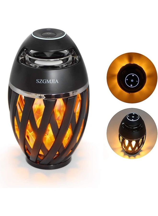 Loquat LED Flickering Flame Atmosphere Light With Bluetooth Black - Image 1