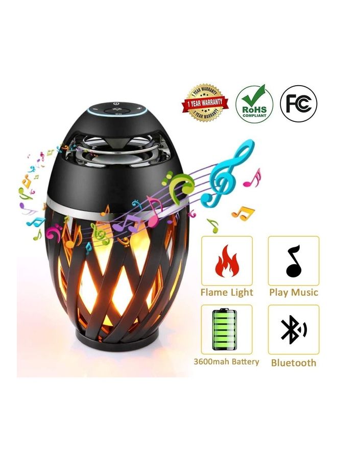Loquat LED Flickering Flame Atmosphere Light With Bluetooth Black - Image 2