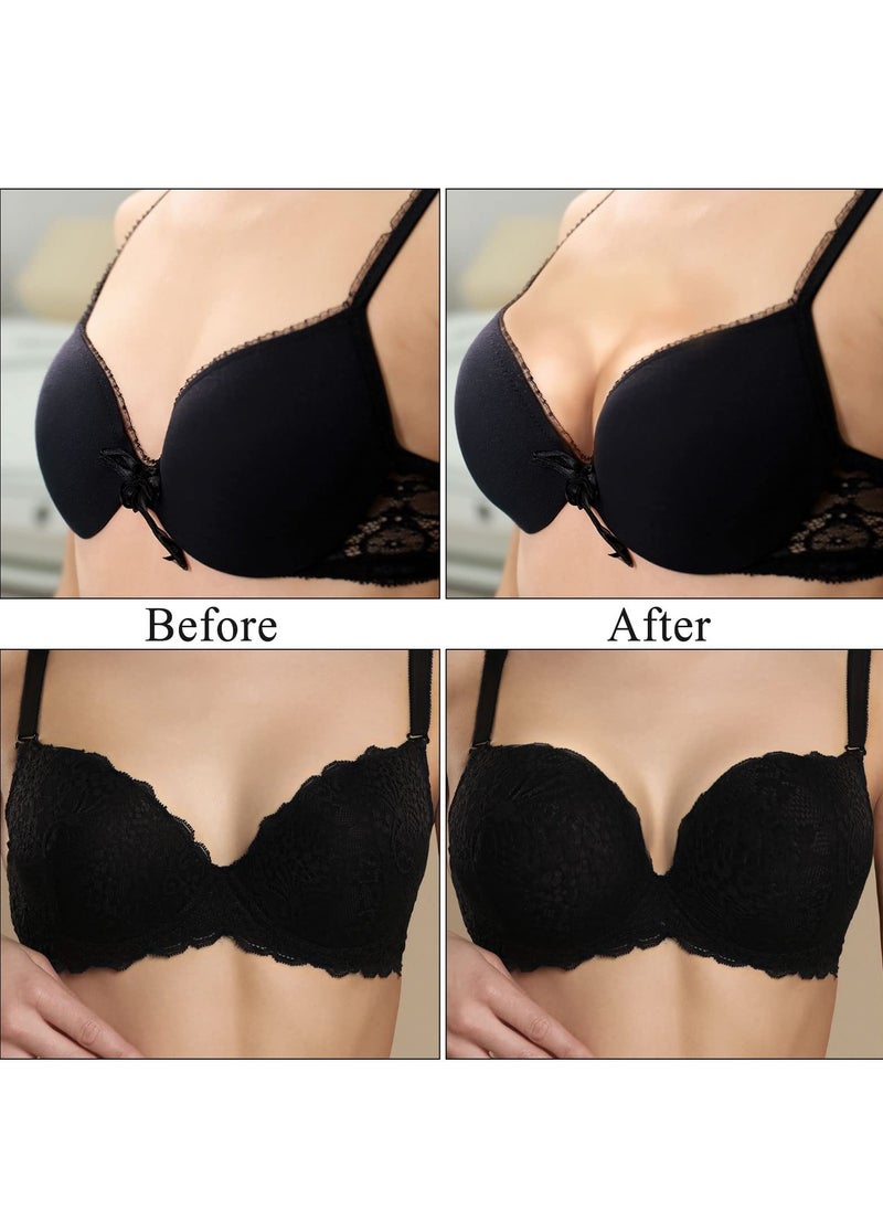 KASTWAVE - 6 Piece Bra Pads Push Up Pads, Self Adhesive Invisible Patch Underwear Pads, Increase Cup Size, Breathable, Reusable, Waterproof, Cleavage Enhancer Pads (Skin and Black) - Image 1