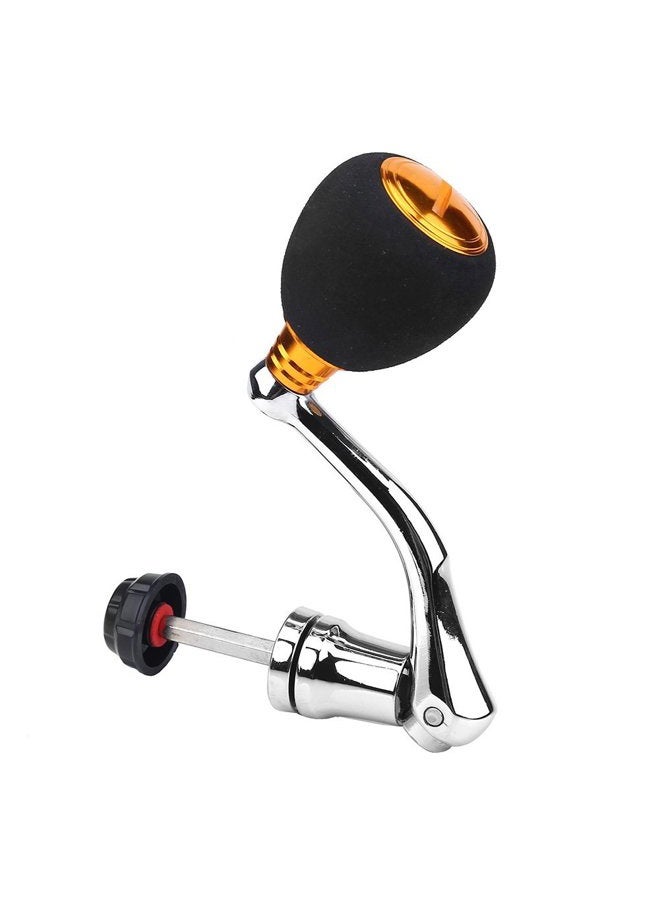 Tbest Reel Handle Replacement,Fishing Spinning Reel Handle Metal Rocker Arm Reel Replacement Power Handle Grip (L Gold) Power Knob for Penn Fierce 3 Spinning Reel Handle Replacement Spinning Reel replaceme - Image 1