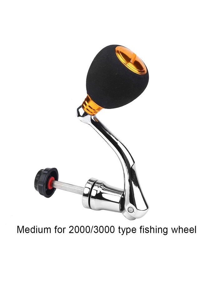 Tbest Reel Handle Replacement,Fishing Spinning Reel Handle Metal Rocker Arm Reel Replacement Power Handle Grip (L Gold) Power Knob for Penn Fierce 3 Spinning Reel Handle Replacement Spinning Reel replaceme - Image 5
