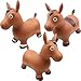 Restroma 3 Pack Inflatable Bouncy Horse Hopper Jumping Horse Toys for Kids Indoor Outdoor Activity Ride 3 Styles - Image 2