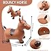 Restroma 3 Pack Inflatable Bouncy Horse Hopper Jumping Horse Toys for Kids Indoor Outdoor Activity Ride 3 Styles - Image 4