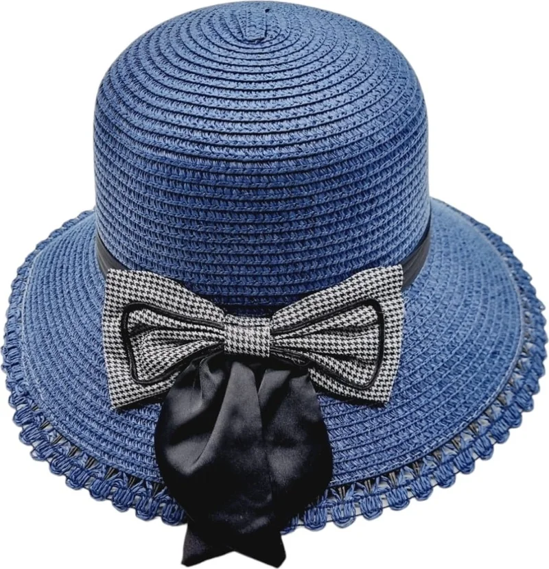 تيزجيلسين Women's Summer Straw Hat with Bow
