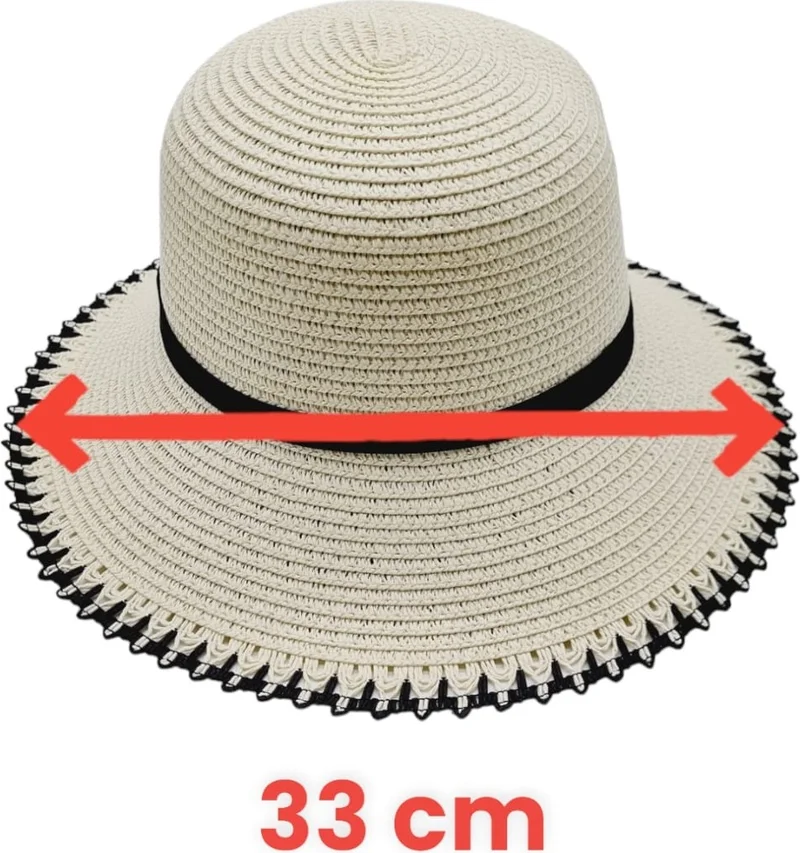 تيزجيلسين Women's Summer Straw Hat with Bow