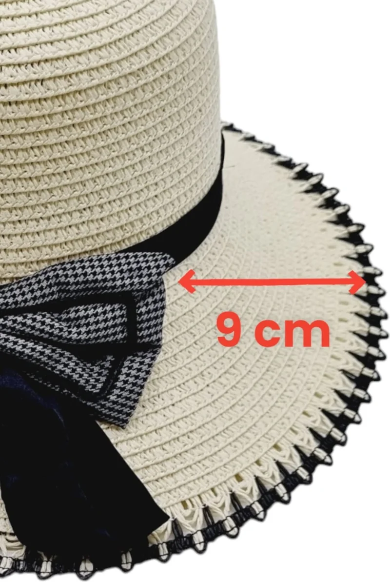 تيزجيلسين Women's Summer Straw Hat with Bow