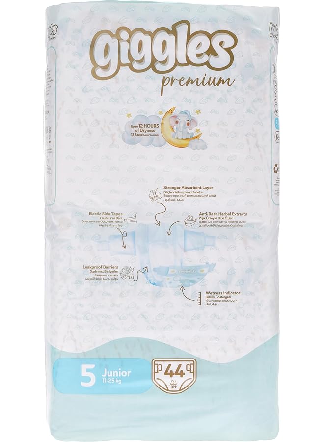 giggles Baby Diapers 44 Pieces Jumbo Pack Size 5 - Image 2