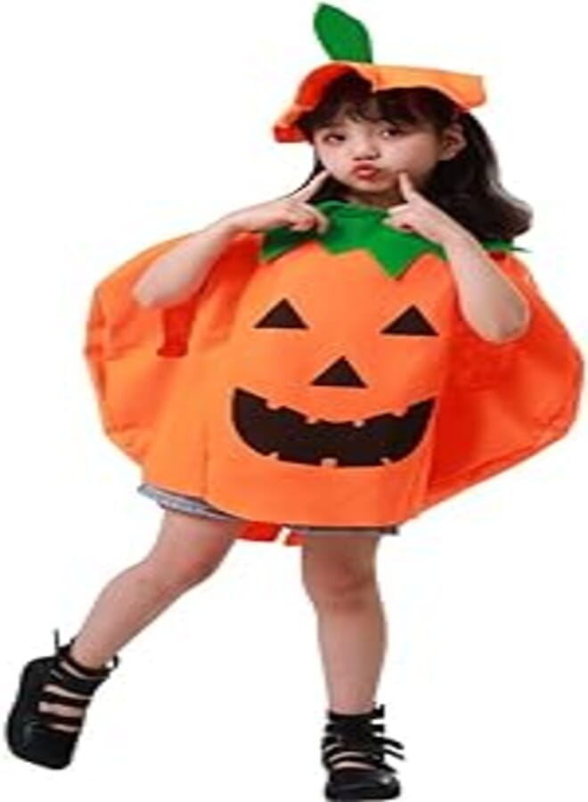 ITODA Halloween Christmas Costume Pumpkin Costume Adult Child Costume Cosplay Costume Set Pumpkin Clothes with Hat Halloween Christmas Decoration for Party Show Masquerade