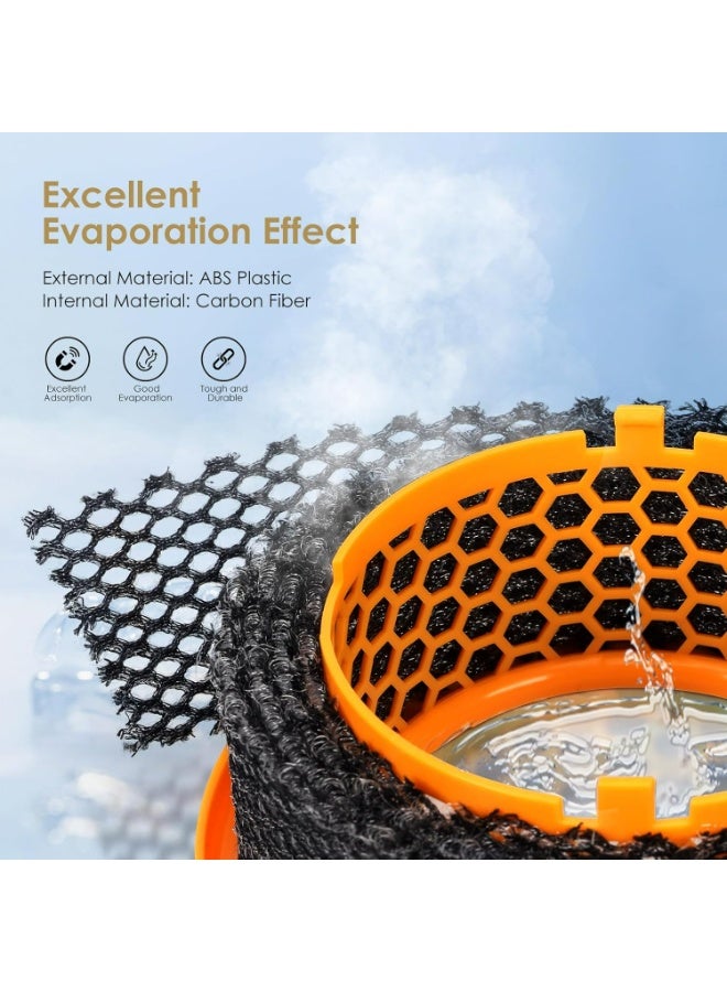 Oasisgalore 1 Pack 2-IN-1 Replacement Carbon Fiber Evaporator Filter Compatible for Dyson PH01 PH02 PH03 PH04 PH3A Models Humidify+Cool Air Purifiers, Orange - Image 3