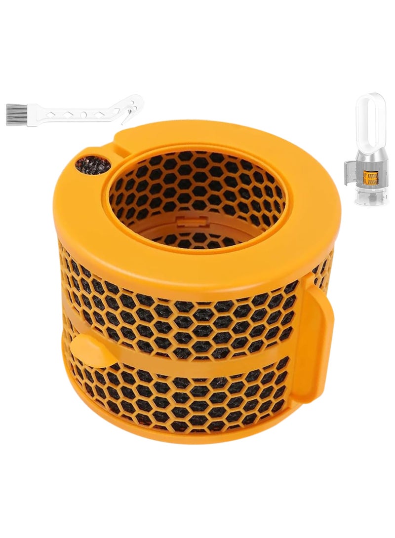 Oasisgalore 1 Pack 2-IN-1 Replacement Carbon Fiber Evaporator Filter Compatible for Dyson PH01 PH02 PH03 PH04 PH3A Models Humidify+Cool Air Purifiers, Orange - Image 1