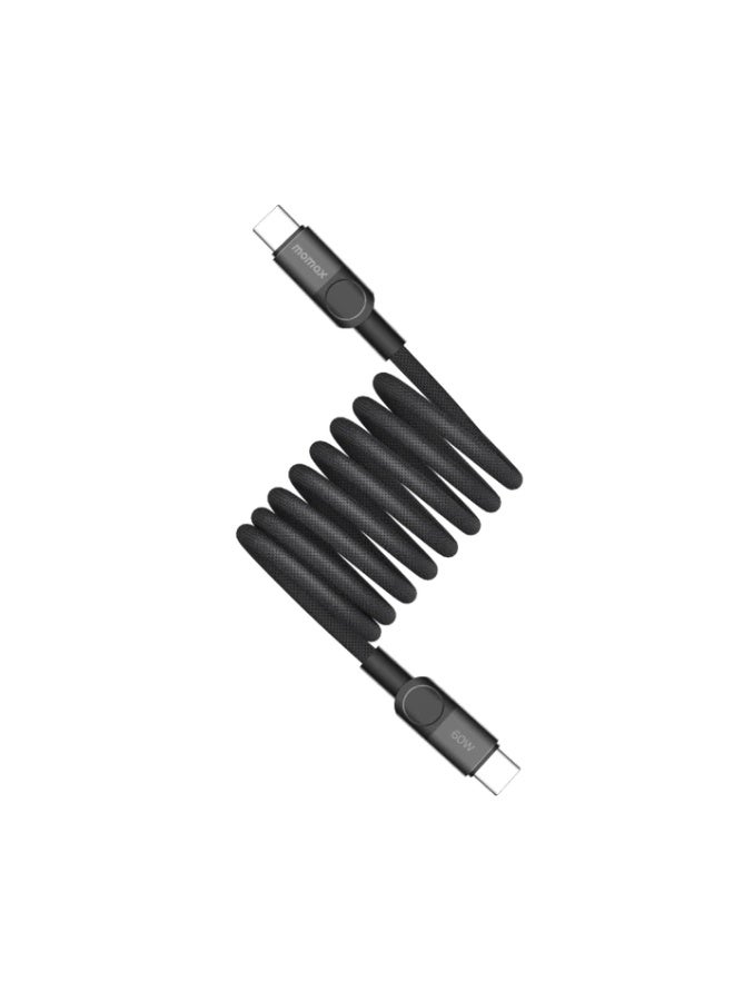 MOMAX Mag.Link Magnetic USB-C to USB-C Cable 60W 2m - Image 1