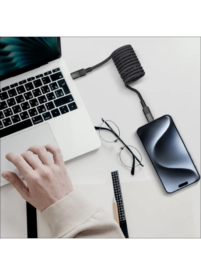 MOMAX Mag.Link Magnetic USB-C to USB-C Cable 60W 2m - Image 2