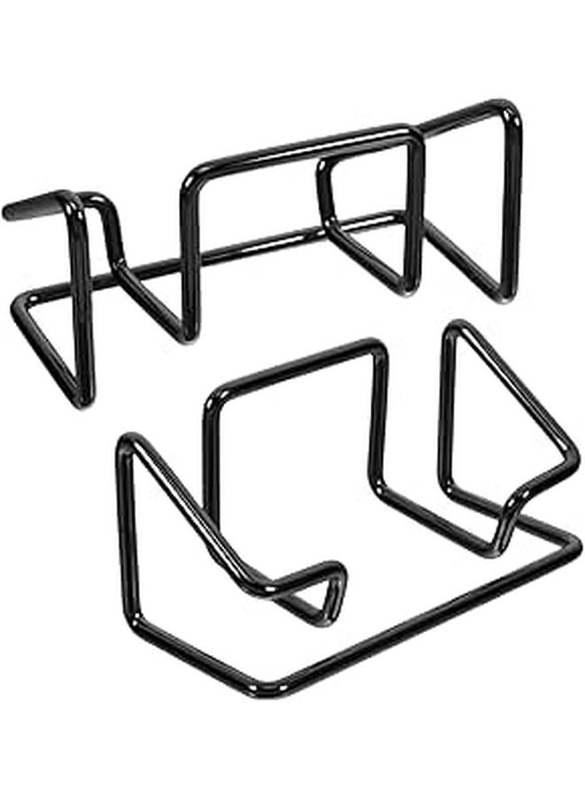 Metal Business Card Holder Stand 2 Pcs Wrought Iron Desk Organizer for Office Home - Image 1