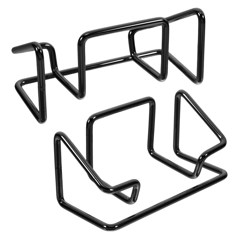 Metal Business Card Holder Stand 2 Pcs Wrought Iron Desk Organizer for Office Home - Image 2