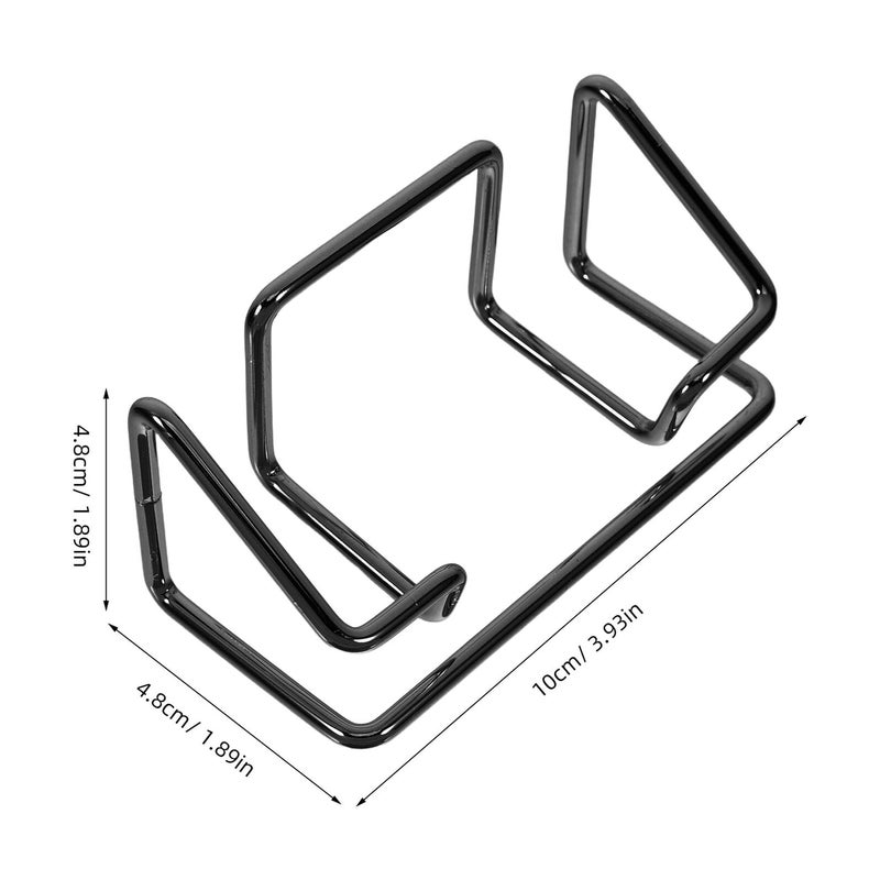 Metal Business Card Holder Stand 2 Pcs Wrought Iron Desk Organizer for Office Home - Image 3