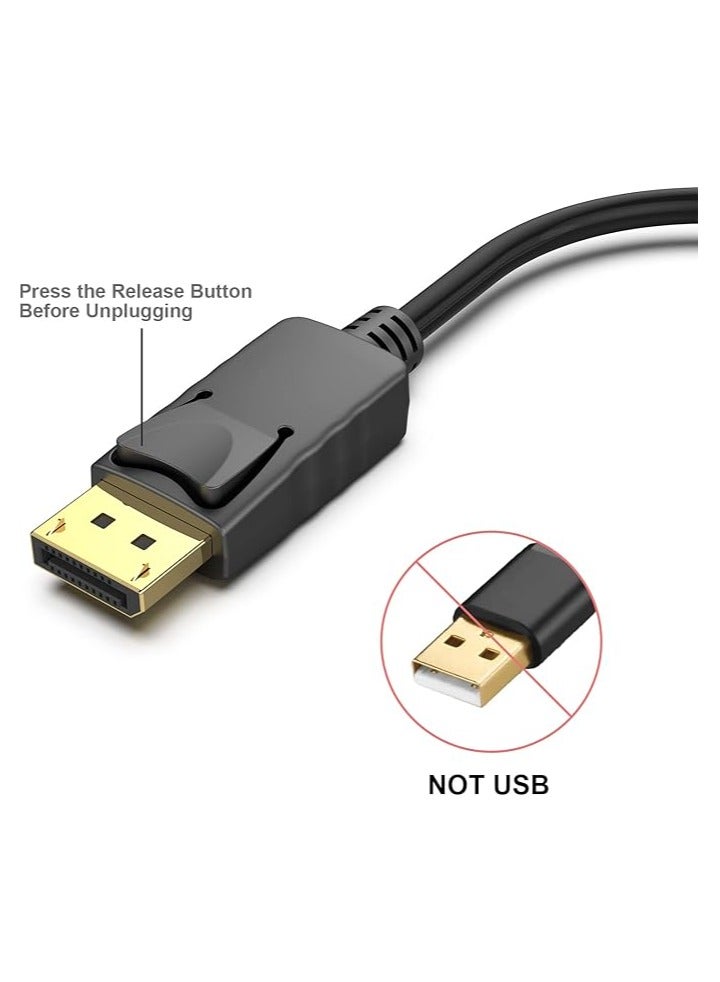 Benfei محول BENFEI DisplayPort 4K إلى HDMI، أحادي الاتجاه DP 1.2 من الكمبيوتر إلى شاشة HDMI 1.4، محول DisplayPort إلى HDMI مطلي بالذهب (ذكر إلى أنثى) متوافق مع Lenovo وDell وHP وغيرها من الأجهزة السلبية - Image 3