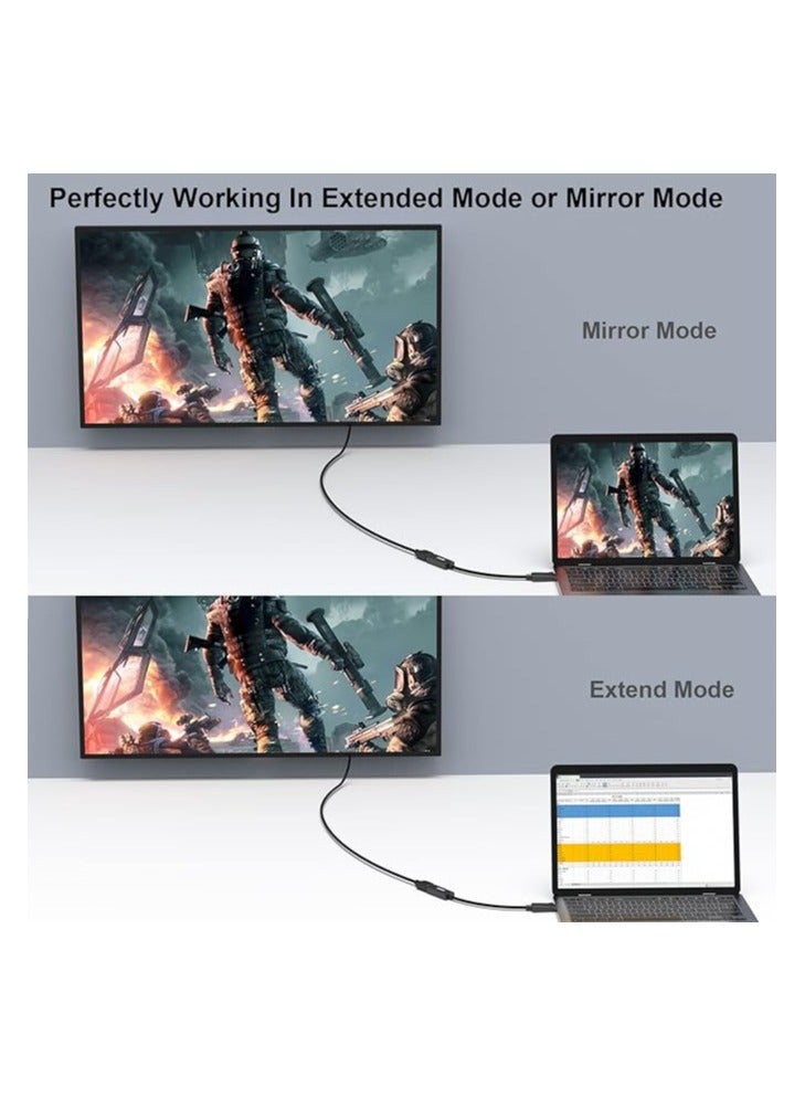 Benfei محول BENFEI DisplayPort 4K إلى HDMI، أحادي الاتجاه DP 1.2 من الكمبيوتر إلى شاشة HDMI 1.4، محول DisplayPort إلى HDMI مطلي بالذهب (ذكر إلى أنثى) متوافق مع Lenovo وDell وHP وغيرها من الأجهزة السلبية - Image 4