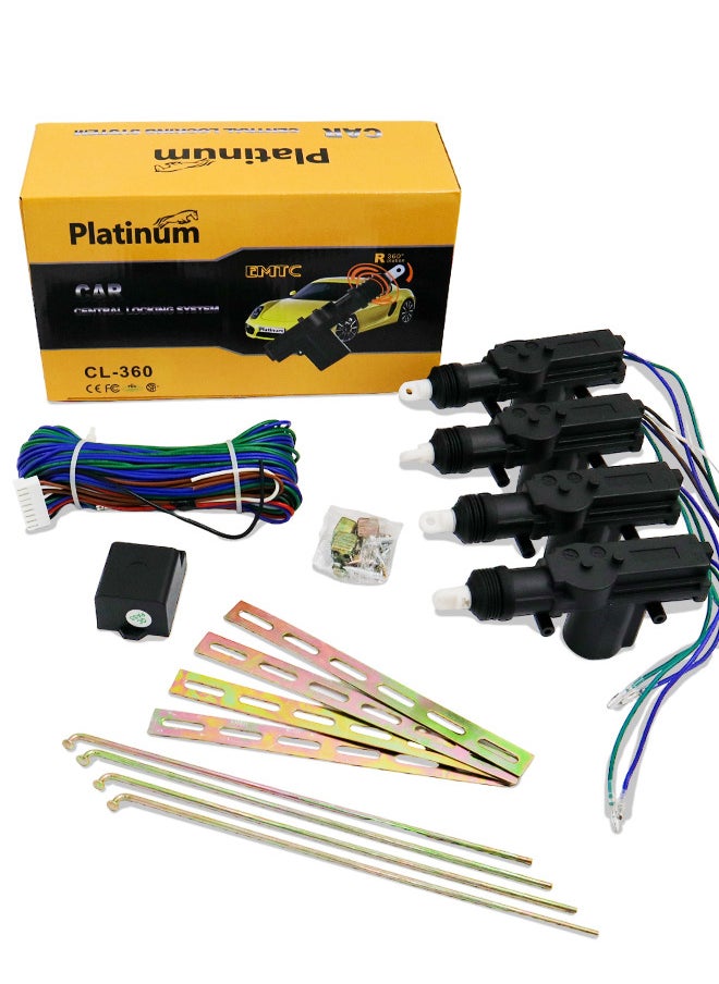 Platinum نظام قفل مركزي للأبواب بأربعة محركات Auto Universal CL-360  - Image 1