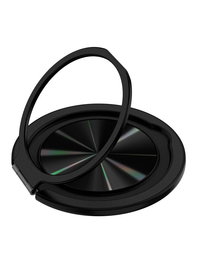 Transparent 360-Degree Rotating Magnetic Phone Stand Compatible With Apple 15 Pro Magsafe Wireless Ring Holder Plastic Universal Style-Color:Black  - Image 1