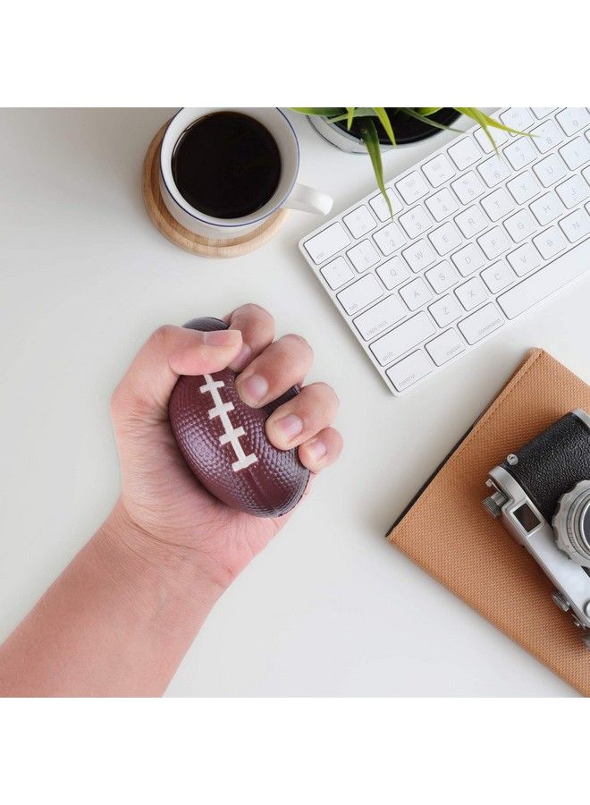 Super Z Outlet Mini Foam Sports Balls 24 Pack Balls For Kids Adults Mini Baseball Football Basketball Soccer Stress Ball Bulk Toy Little Big Game Party Decoration Balls Small Foam Relaxable Balls (Football) - Image 5