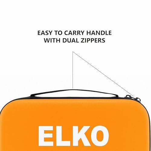 ELKO EVA Stethoscope Case with Dual Mesh Pockets and Center Sleeve for Accessories | Compatible with All Stethoscopes (Orange) - Image 3