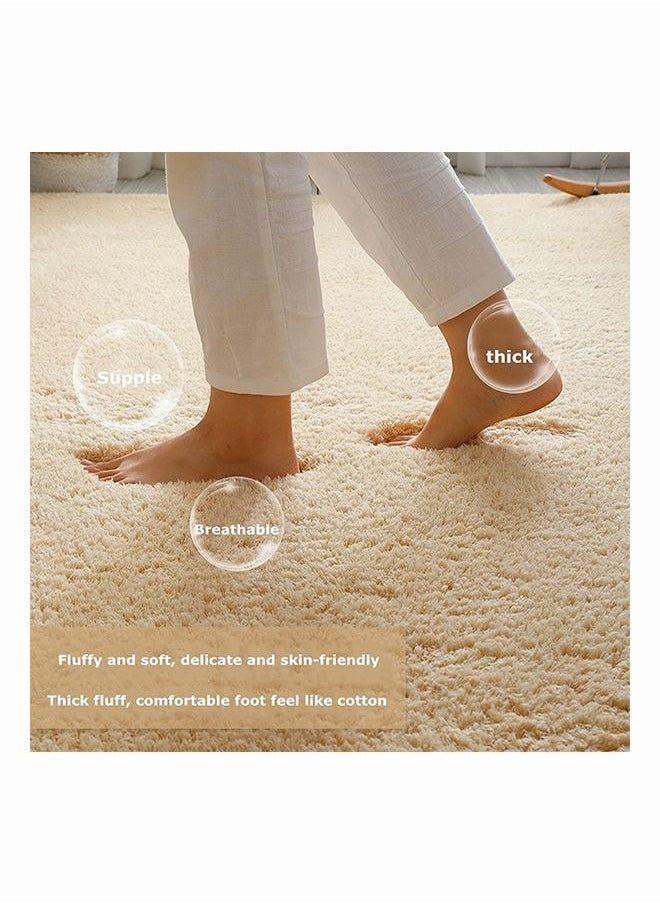 EETOYS Modern Rugs Fluffy Soft Touch Dazzle Sparkle Area Rug Carpet Large for Living Room Bedroom Floor Mat  - Image 3