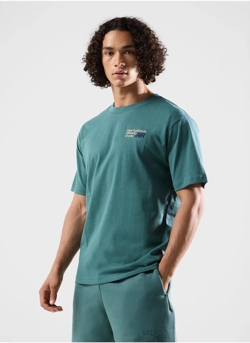New Balance Athletics Relaxed  Logo T-Shirt