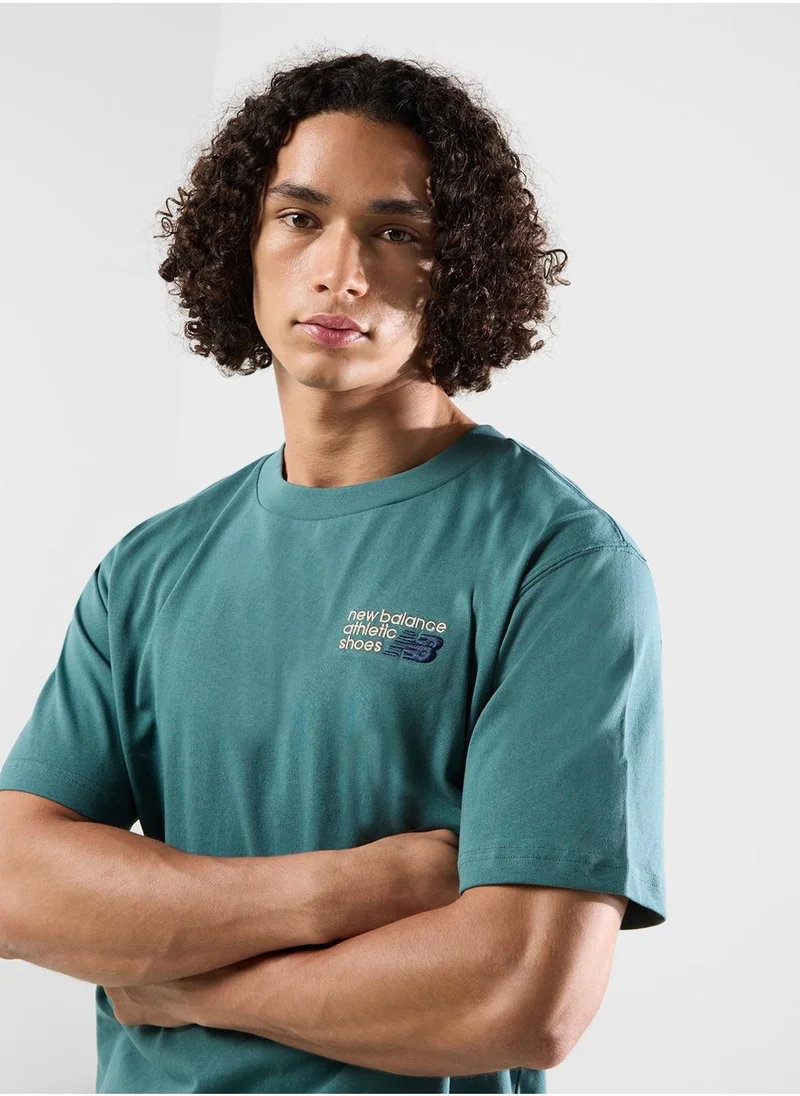 New Balance Athletics Relaxed  Logo T-Shirt