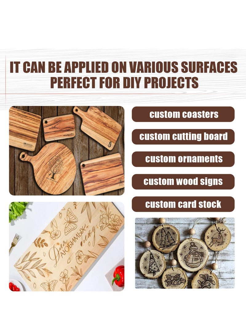 Wood Burning Pen , Heat Sensitive Double Sided Marker for Wood and Crafts Marking Pen 3pcs - Image 3