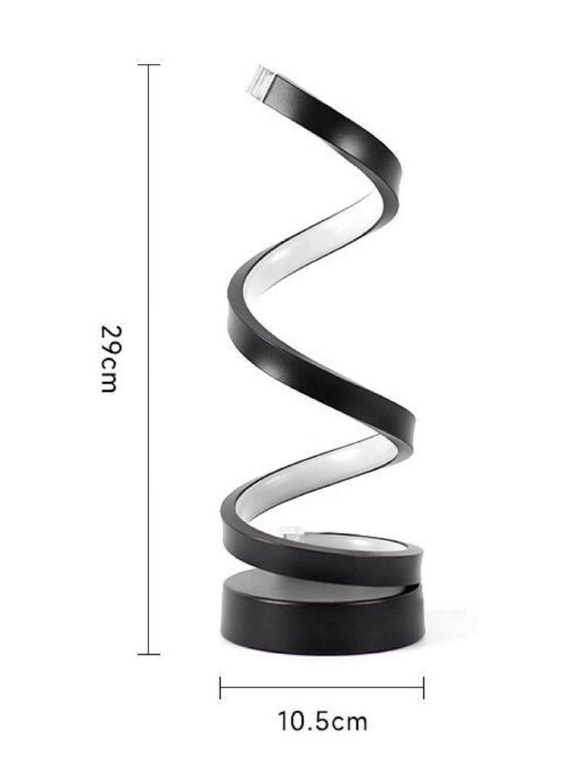LED Table Lamp Modern Minimalist Dimmable Spiral Table Lamp 3 Color Bedside Lamp Desk Light for Bedroom Living Room Office Nightstand Bookshelf - Image 4