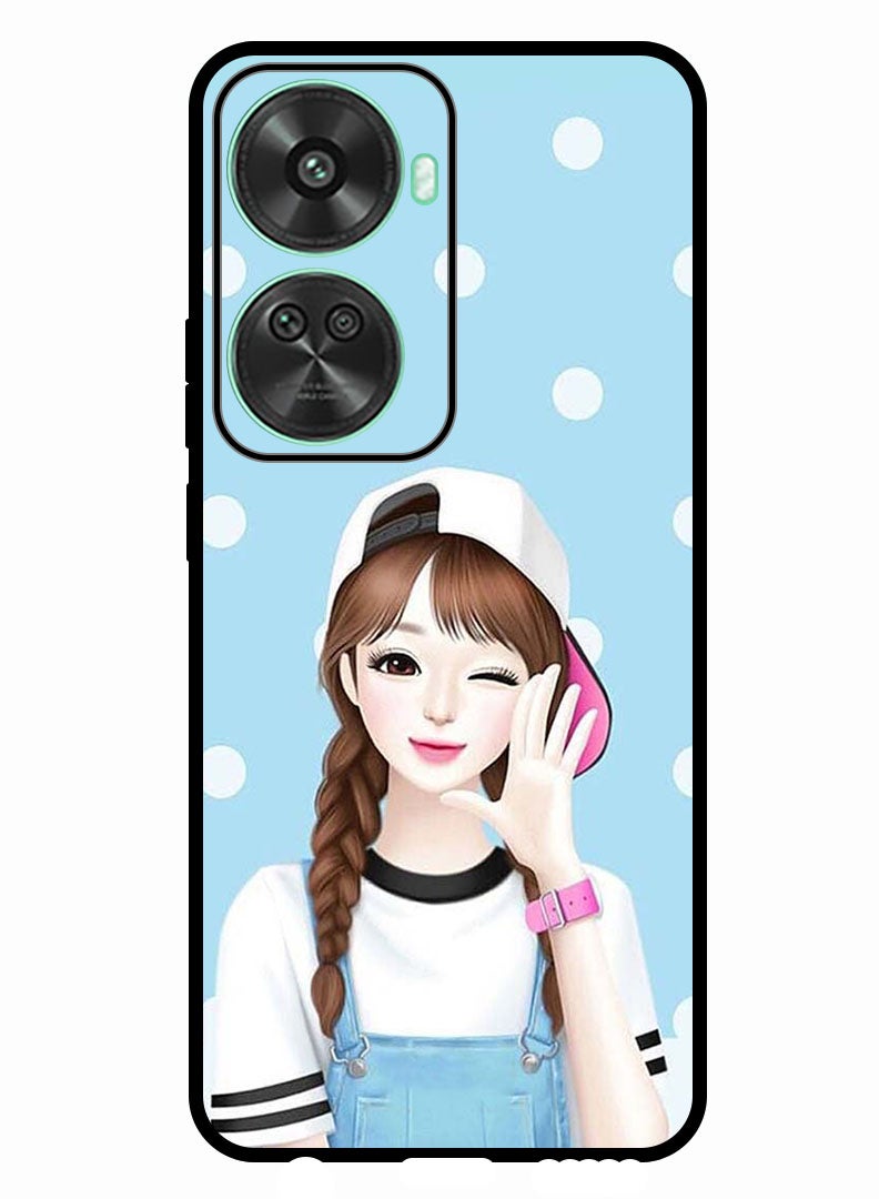 Theodor Protective Case Anti Scratch Shock Proof Bumper Cover For Huawei nova 11 SE Girl Wear Cap  - Image 1