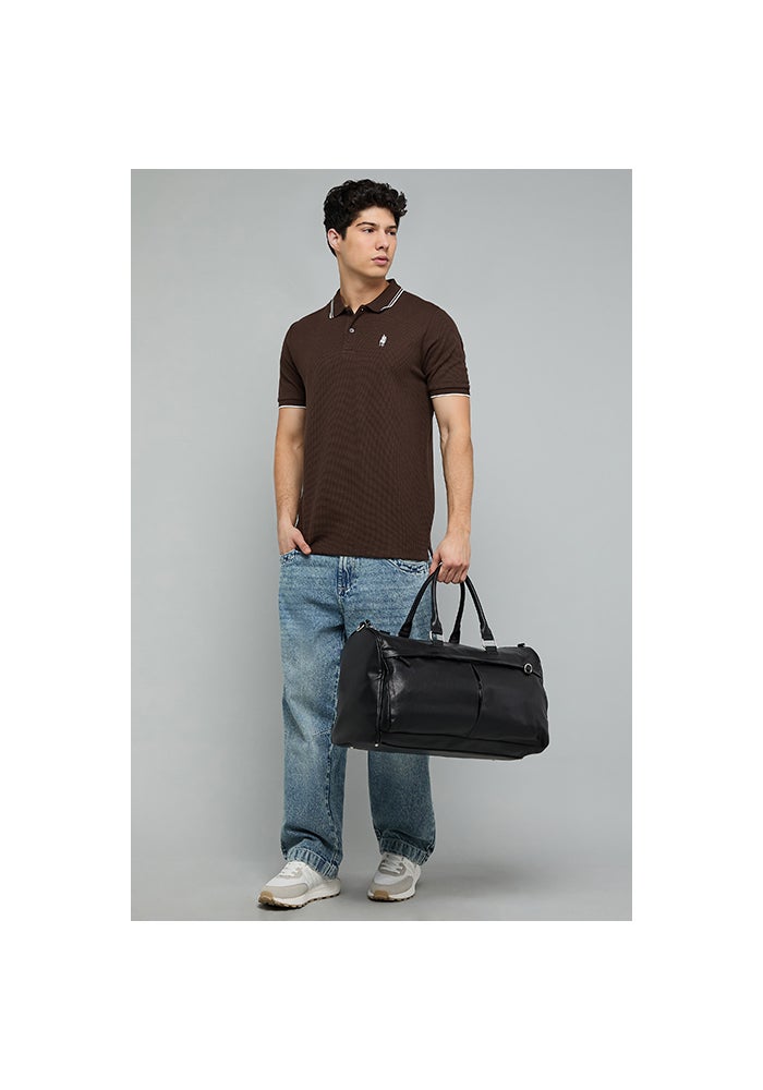 R&B Logo Detail Polo T-Shirt with Short Sleeves - Image 4