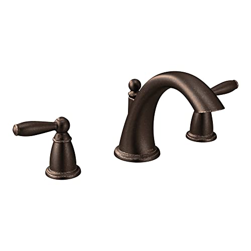 Moen Brantford Oil Rubbed Bronze 2-Handle Deck Mount Roman Tub Faucet Trim Kit Valve Required, T4943ORB - Image 4