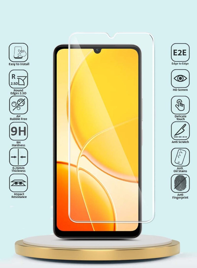 GMAX vivo Y04 4G / vivo Y29s 5G 2025 GMAX Premium Series Curved Edges 9H 2.5D Tempered Glass Screen Protector - Clear - Image 2