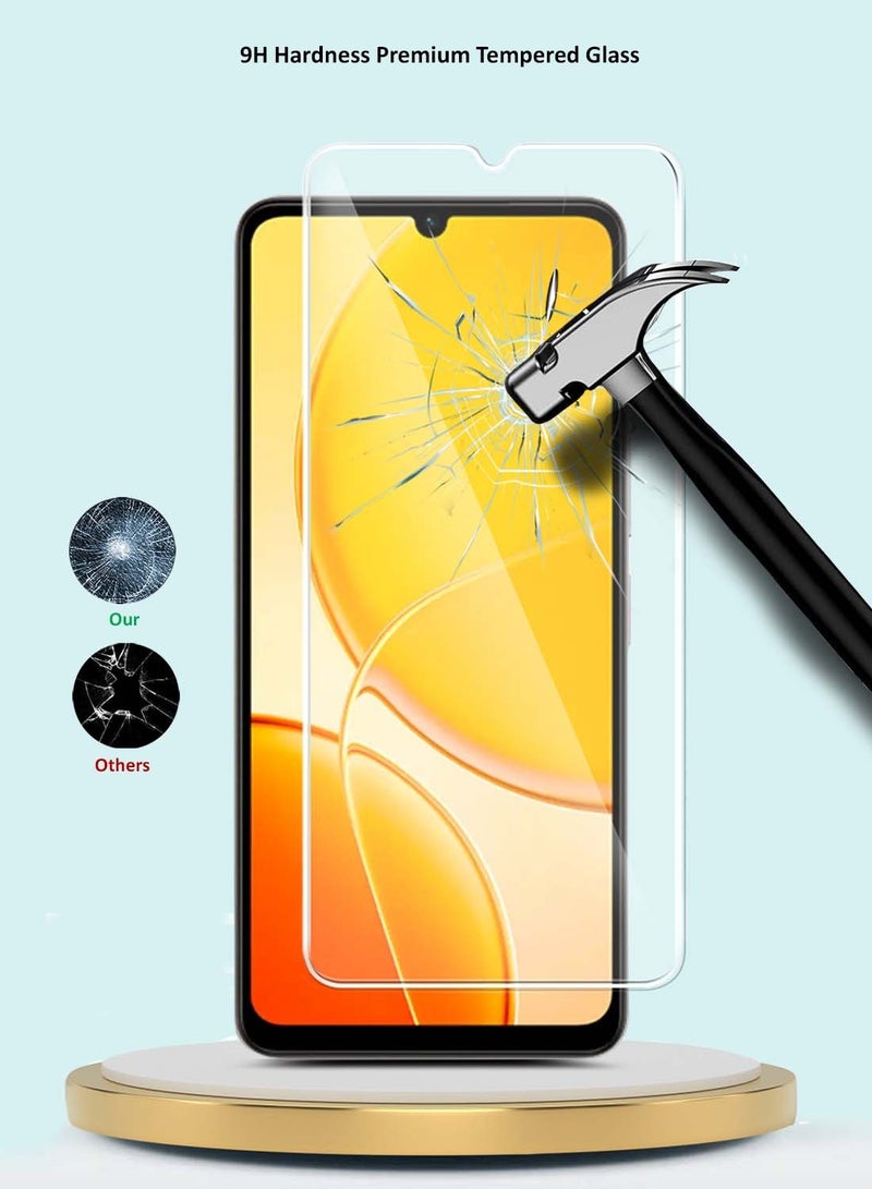 GMAX vivo Y04 4G / vivo Y29s 5G 2025 GMAX Premium Series Curved Edges 9H 2.5D Tempered Glass Screen Protector - Clear - Image 3