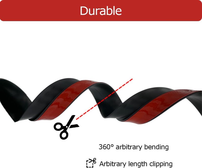 Aroilder Carpet Floor Transition Strip 10Ft, Self-Adhesive Carpet to Tile Transition Edging Trim Suitable for Doorways Threshold, Cover Height Within 5mm – Black - Image 4