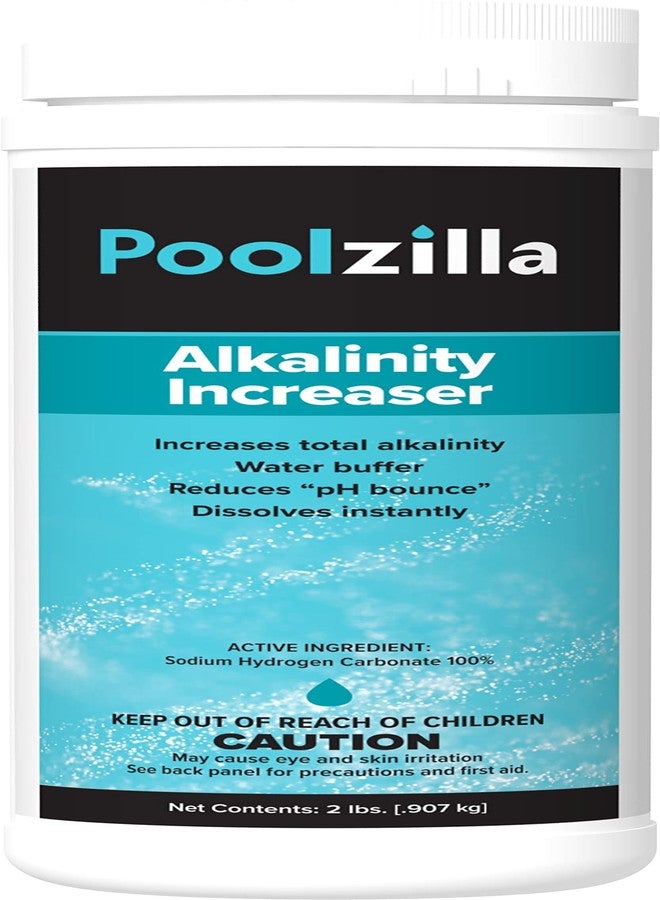 Poolzilla 2lb Pool Alkalinity Increaser: Restore pH Balance and Enhance Water Clarity for Crystal-Clear Swimming, Instantly Dissolves for Fast-Acting Performance - Image 1